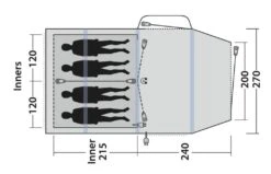 Outwell Rosedale 4PA Air Tent 19 Outwell Rosedale 4PA Air Tent -Robens Shop 111178 rosedale 4pa drawing floorplan3
