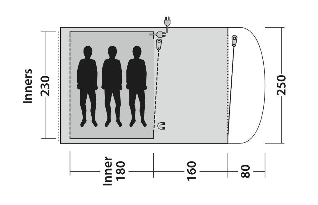 Outwell Oakwood 3 Tent 4 Outwell Oakwood 3 Tent - Image 2