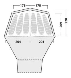 Robens Kiowa Inner Tent 7 Robens Kiowa Inner Tent -Robens Shop 130113 inner tent kiowa drawing floorplan 2
