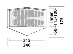Robens Starlight 2 Tent -Robens Shop 130259 starlight 2 drawing floorplan 3