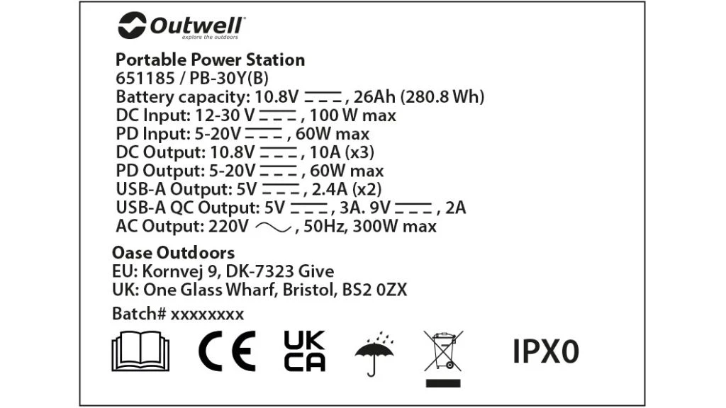 Outwell Akira 300 Power Station 7 Outwell Akira 300 Power Station - Image 6