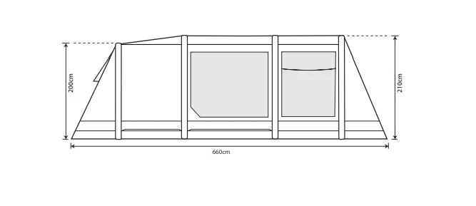Outdoor Revolution Airedale 5.0S Tent 6 Outdoor Revolution Airedale 5.0S Tent - Image 4