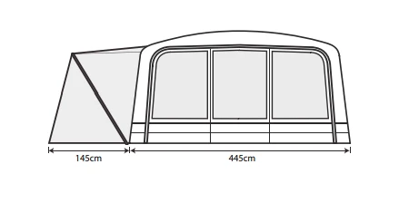 Outdoor Revolution Airedale 7.0SE Including Footprint & Lounge Liner 18 Outdoor Revolution Airedale 7.0SE Including Footprint & Lounge Liner - Image 16