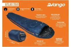 Vango Atlas 250 Sleeping Bag Ink Blue 11 Vango Atlas 250 Sleeping Bag Ink Blue -Robens Shop atlas 2502