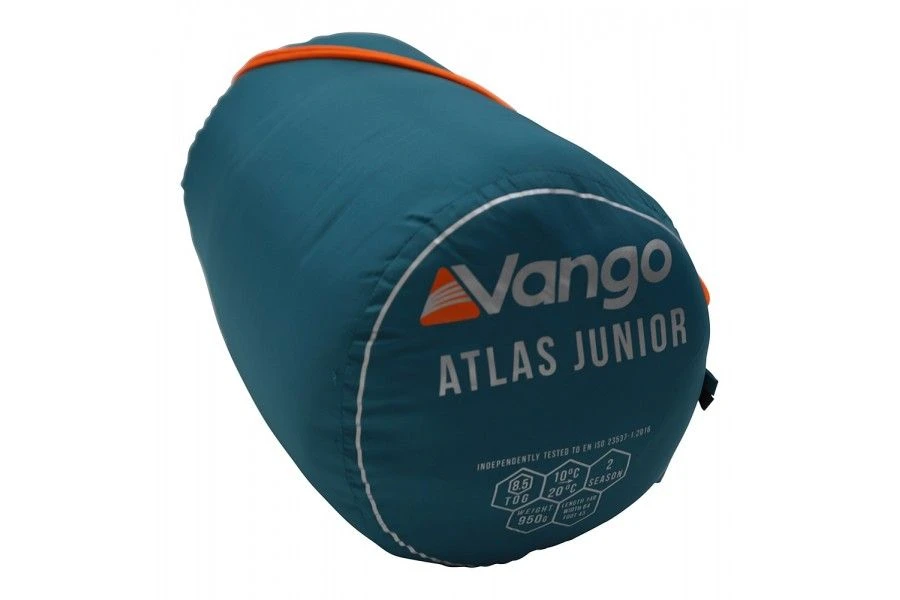 Vango Atlas Junior Agean Teal Sleeping Bag 4 Vango Atlas Junior Agean Teal Sleeping Bag - Image 2