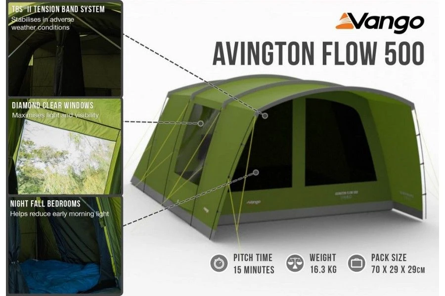 Vango Avington Flow 500 Tent 7 Vango Avington Flow 500 Tent - Image 5