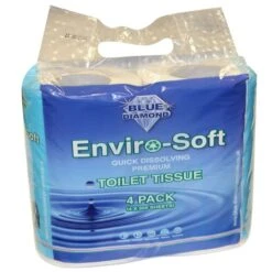 Blue Diamond Enviro-Soft Premium Toilet Tissue 4 Pack -Robens Shop bd205 1