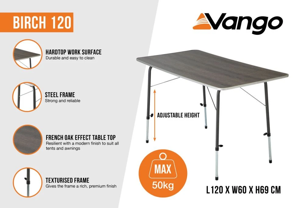 Vango Birch 120 Table 5 Vango Birch 120 Table - Image 3