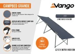 Vango Campbed Grande -Robens Shop campbed grande infographic low res