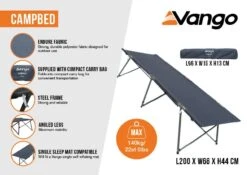 Vango Campbed -Robens Shop campbed infographic
