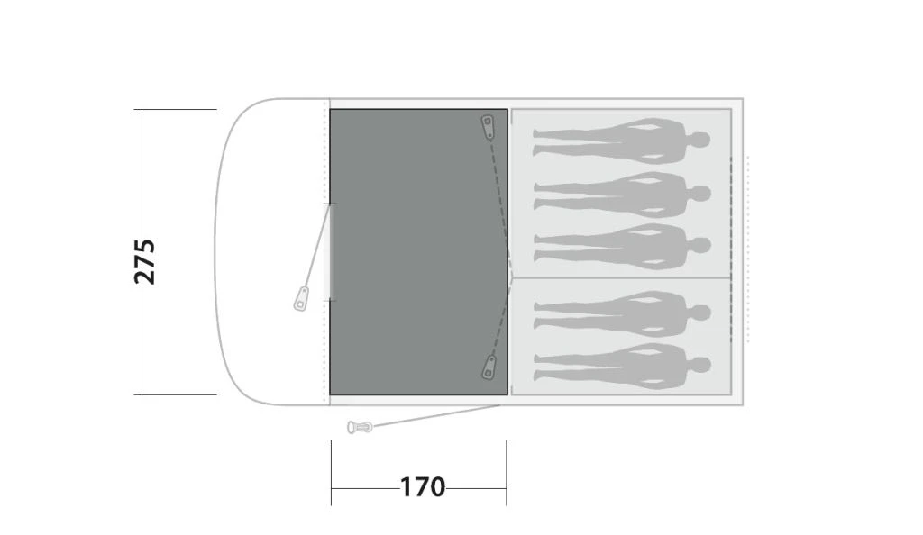 Easy Camp Palmdale 500 Lux Tent Carpet (275cm X 175cm) 5 Easy Camp Palmdale 500 Lux Tent Carpet (275cm X 175cm) - Image 3