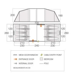 Vango Castlewood 800XL Tent Package 14 Vango Castlewood 800XL Tent Package -Robens Shop floorplan castlewood 800xl