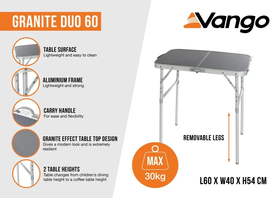 Vango Granite Duo 60 Table 7 Vango Granite Duo 60 Table - Image 5
