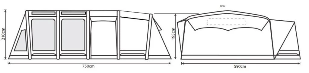 Outdoor Revolution Kalahari PC 7.0 Air Tent 21 Outdoor Revolution Kalahari PC 7.0 Air Tent - Image 19