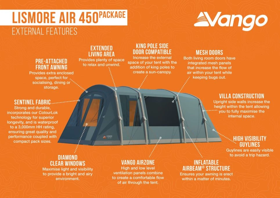 Vango Lismore Air 450 Tent Package 12 Vango Lismore Air 450 Tent Package - Image 10