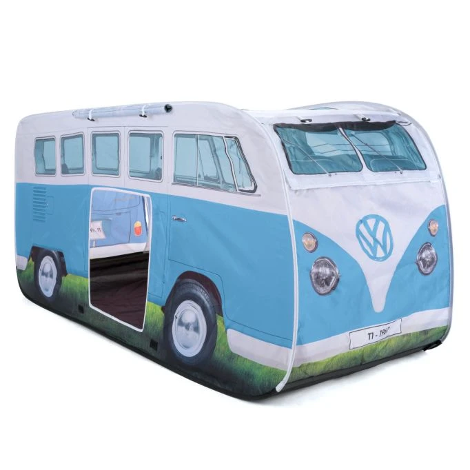 Volkswagen VW Campervan Kids Blue Pop Up Tent 5 Volkswagen VW Campervan Kids Blue Pop Up Tent - Image 3