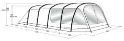 Outwell Knightdale 8PA Air Tent Package -Robens Shop outwell knightdale 8pa air tent dimensions 1
