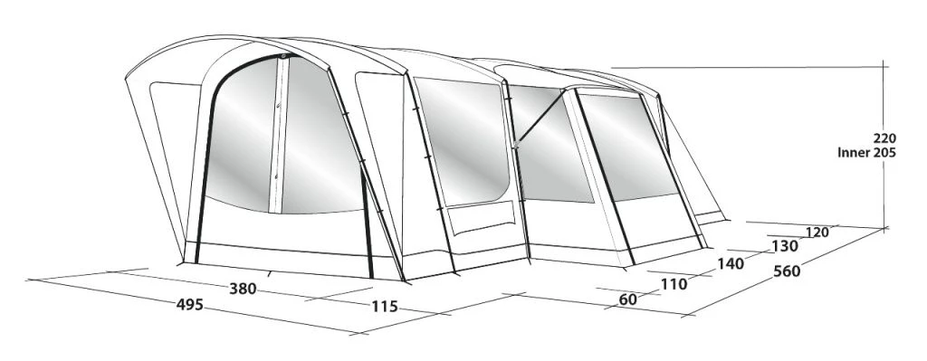 Outwell Montana 6PE Tent 6 Outwell Montana 6PE Tent - Image 4