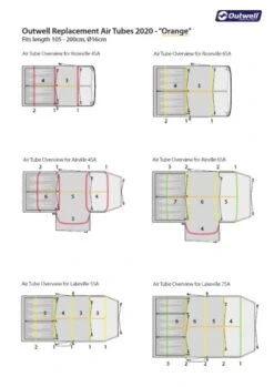 Outwell Air Repair Tube Orange 105cm - 200cm 13 Outwell Air Repair Tube Orange 105cm - 200cm -Robens Shop outwell tube kit orange