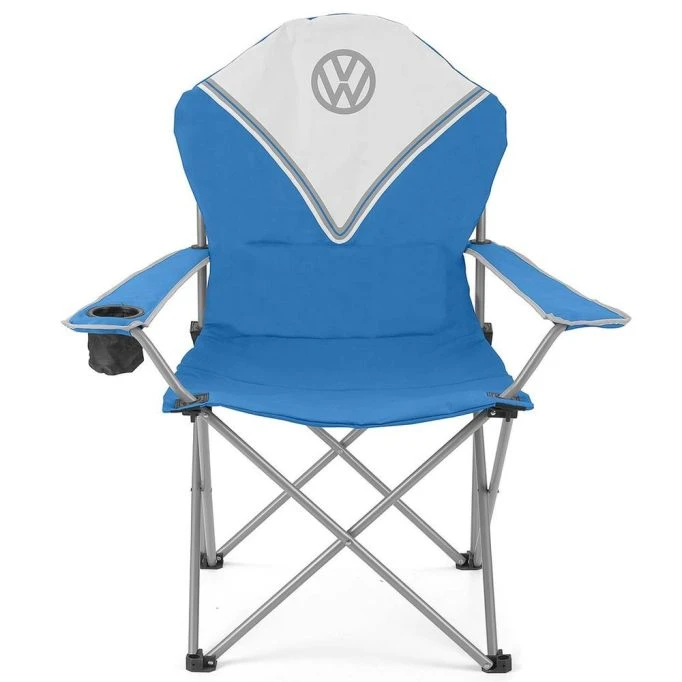 Volkswagen Blue Deluxe Padded Chair 3 Volkswagen Blue Deluxe Padded Chair