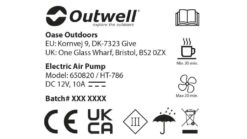 Outwell Squall Tent Pump 12V 9 Outwell Squall Tent Pump 12V -Robens Shop pump