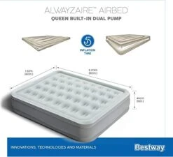 Bestway AlwayzAire Queen Airbed Built-In Dual Pump 9 Bestway AlwayzAire Queen Airbed Built-In Dual Pump -Robens Shop queen alwayzaire airbed5