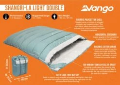 Vango Shangri-La Light Double Sleeping Bag 25 Vango Shangri-La Light Double Sleeping Bag -Robens Shop shangri la light double infographic medium
