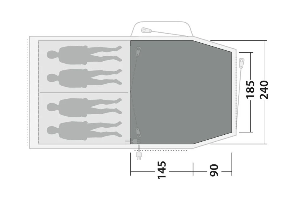 Outwell Springwood 4 Flat Woven Carpet 6 Outwell Springwood 4 Flat Woven Carpet - Image 4